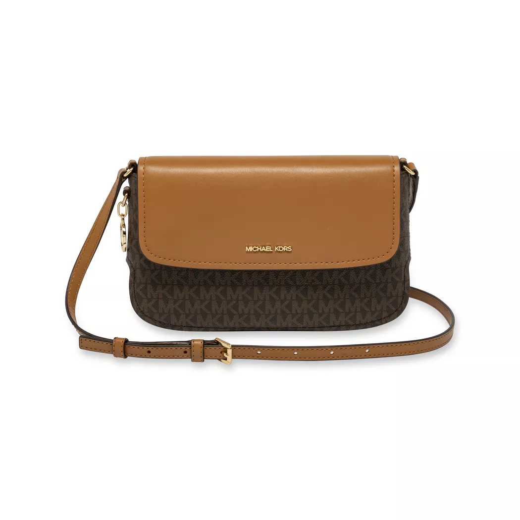 Michael Kors pour femme. 32R6G0XC1B Sac à bandoulière monogramme marron (OSFA), Casuel, Polyuréthane