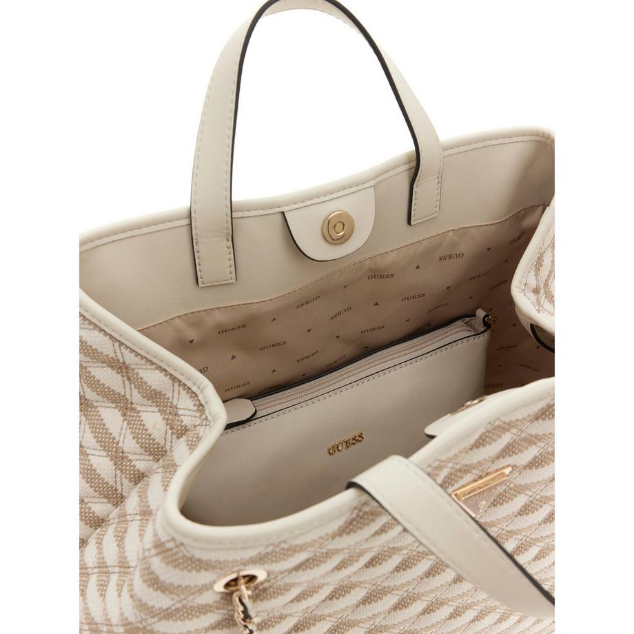 GUESS Giully II Tote Bag Gestreiftes Muster  