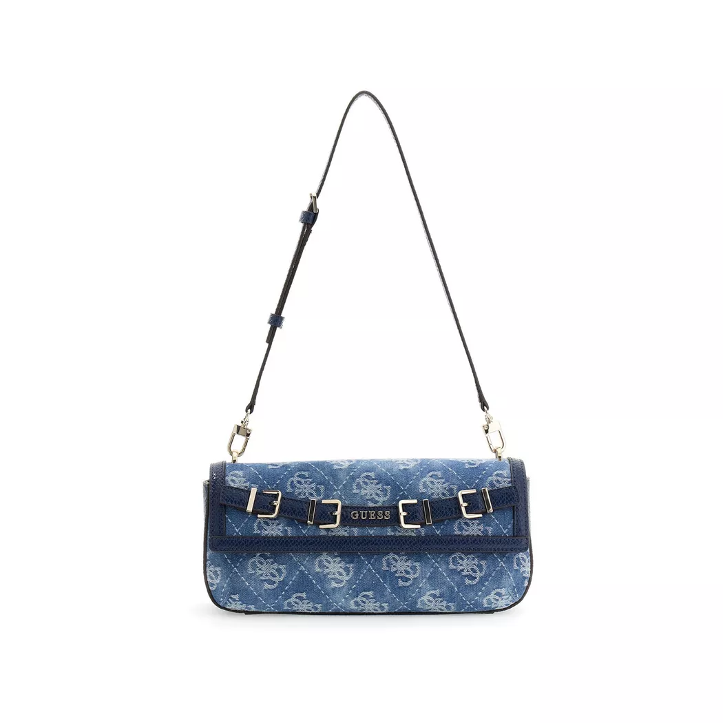Guess - Schultertasche, für Damen, Blau, Größe ONESIZE