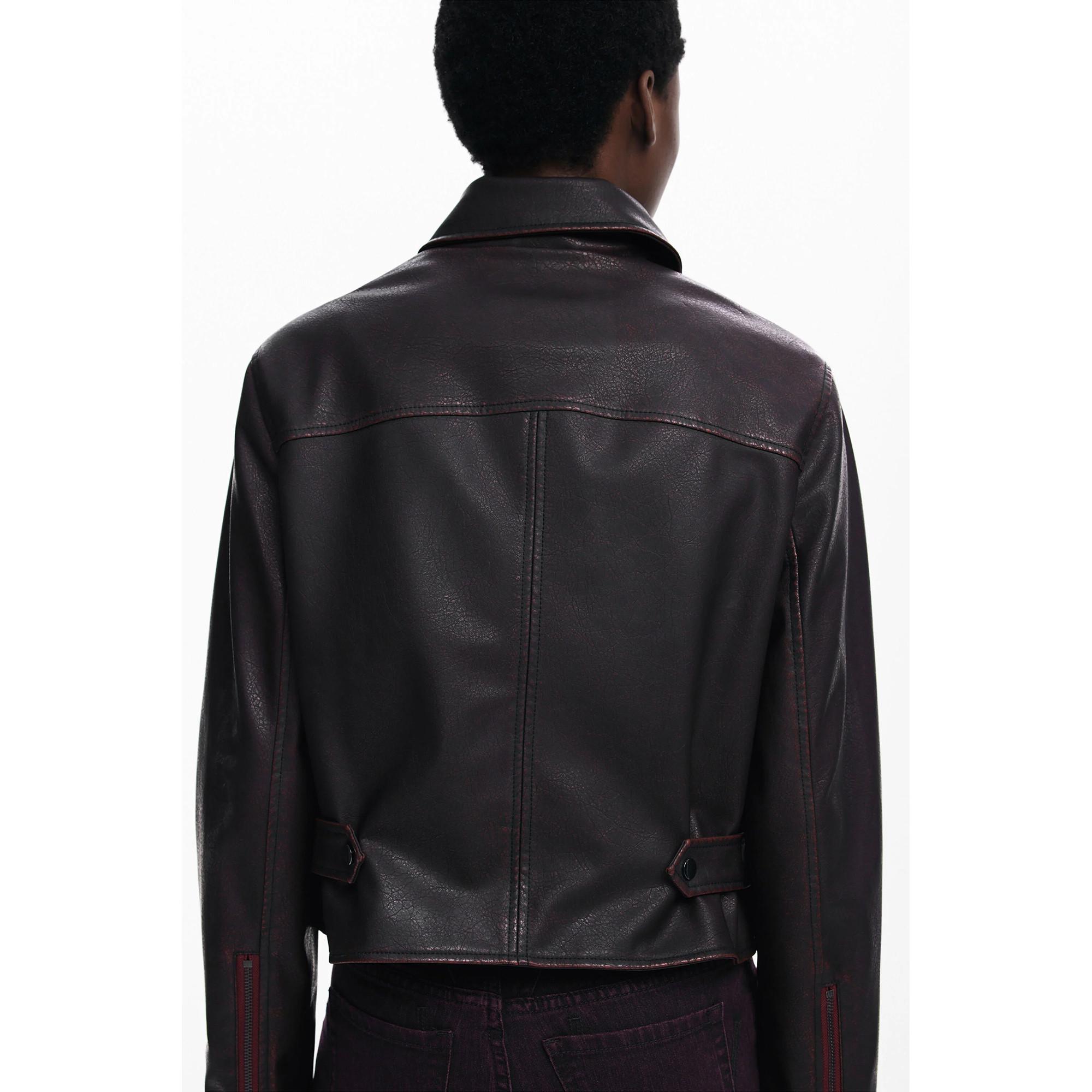 Desigual Jacke Leder-Look  