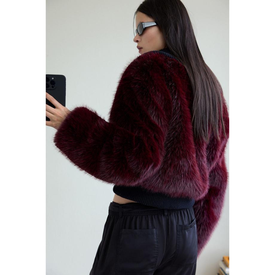 Desigual Kunstfell Bomberjacke  