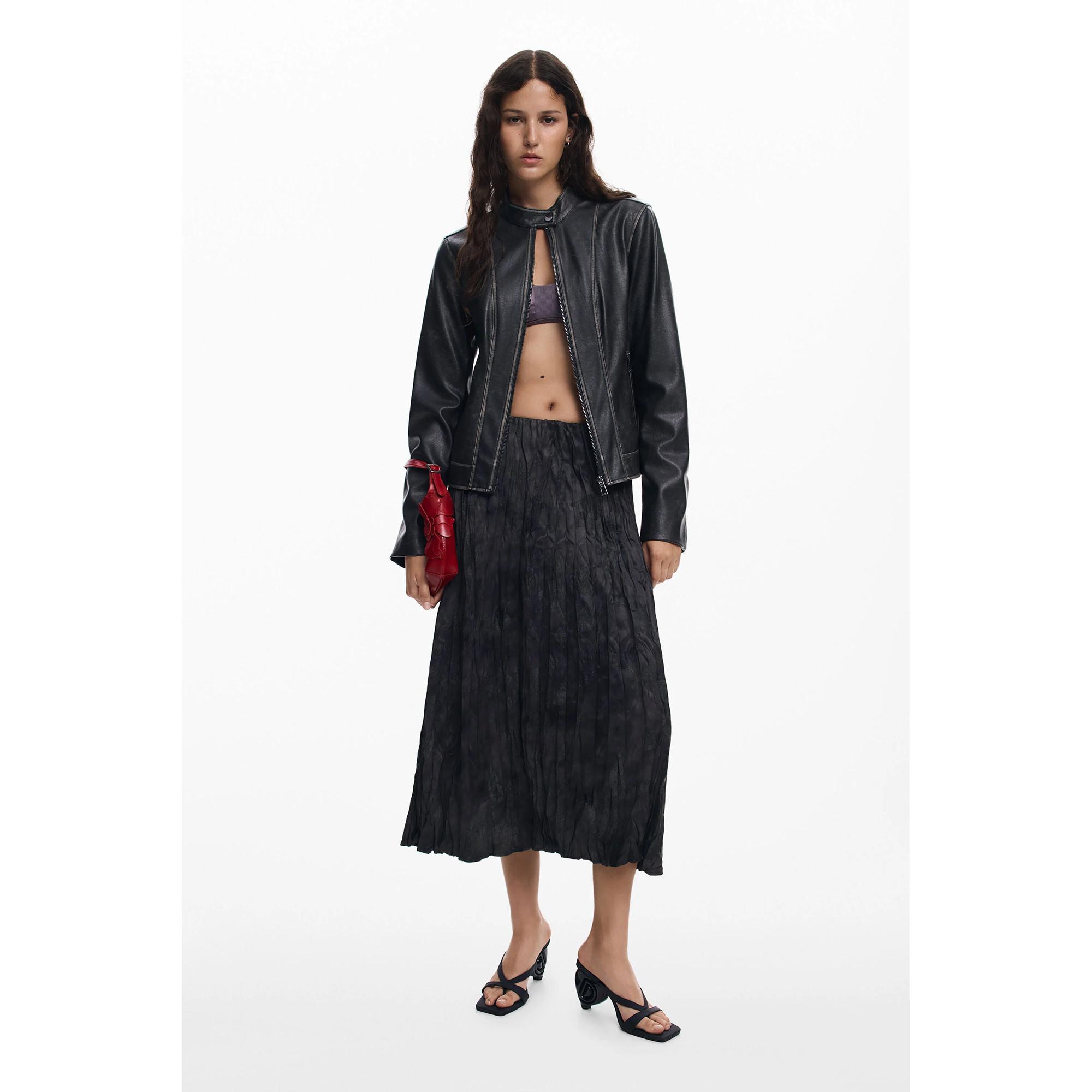 Desigual Gonna Midi Plissettata  