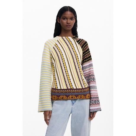 Desigual Gemusterter Langarm Pullover  