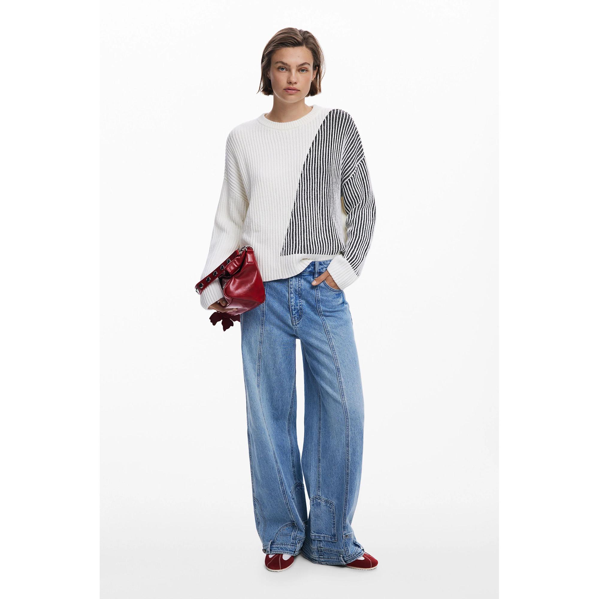 Desigual Jacquard Regular Fit Pullover  