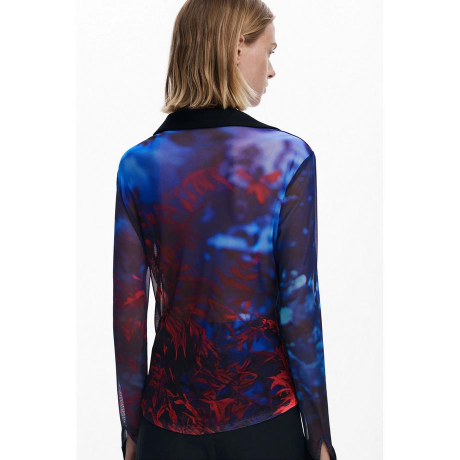 Desigual T-shirt Stampata Maniche Lunghe  