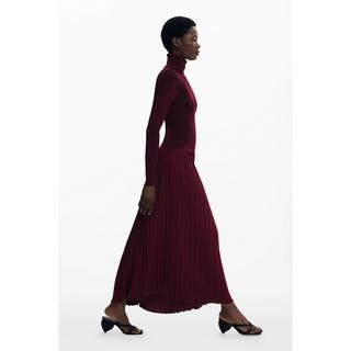 Desigual Robe Midi Fleurie Col V  