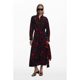 Desigual Robe Midi Plissée Imprimé Floral  