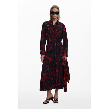 Desigual Robe Midi Plissée Imprimé Floral  