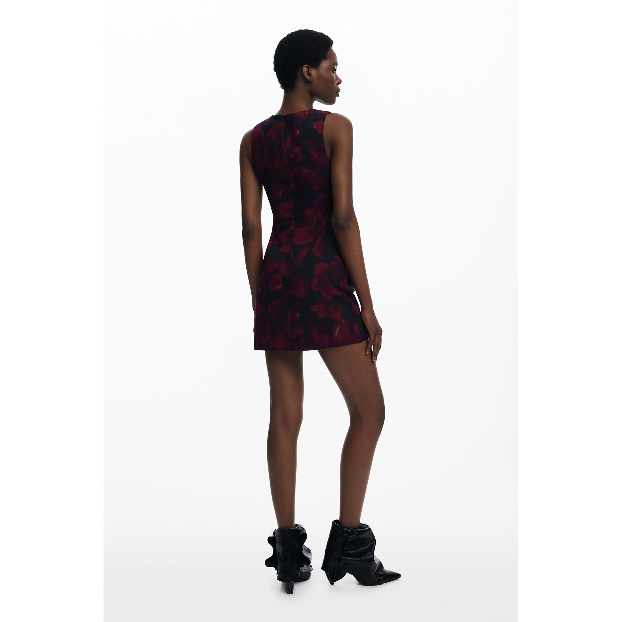 Desigual Abito Midi Scollo a V Stampa  