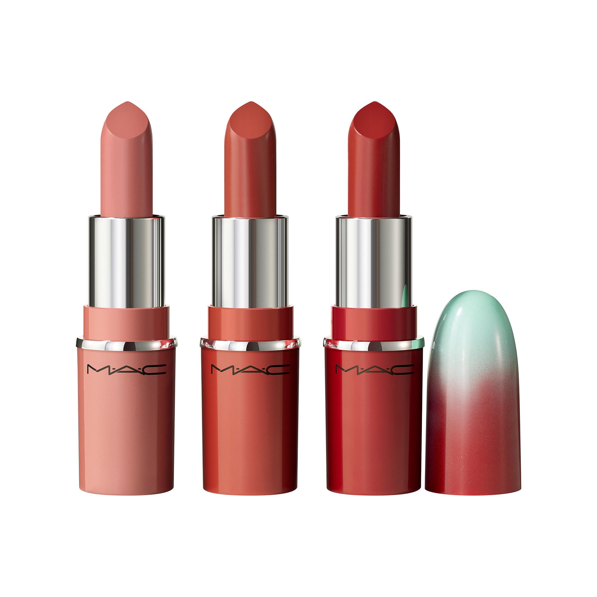 MAC Cosmetics  Wildest Gleams Mini Lusterglass Lip Trio 