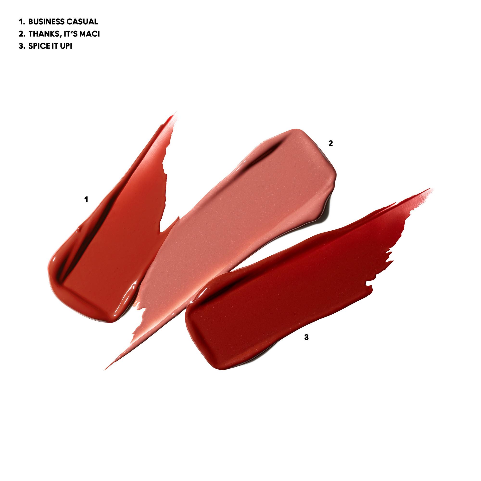 MAC Cosmetics  Wildest Gleams Mini Lusterglass Lip Trio 