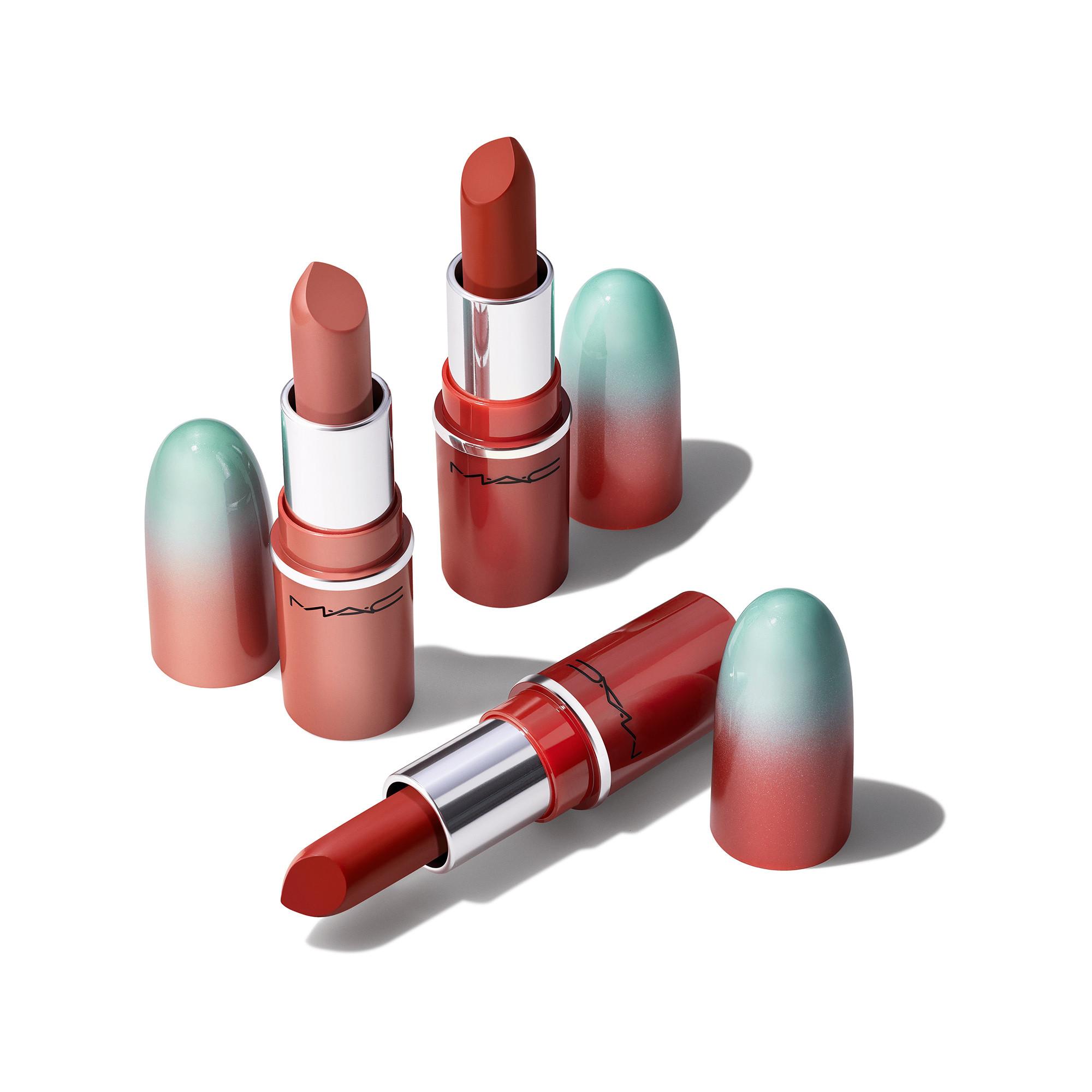 MAC Cosmetics  Wildest Gleams Mini Lusterglass Lip Trio 