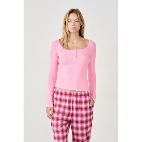 Etam Langarm Relaxed Fit T-Shirt  