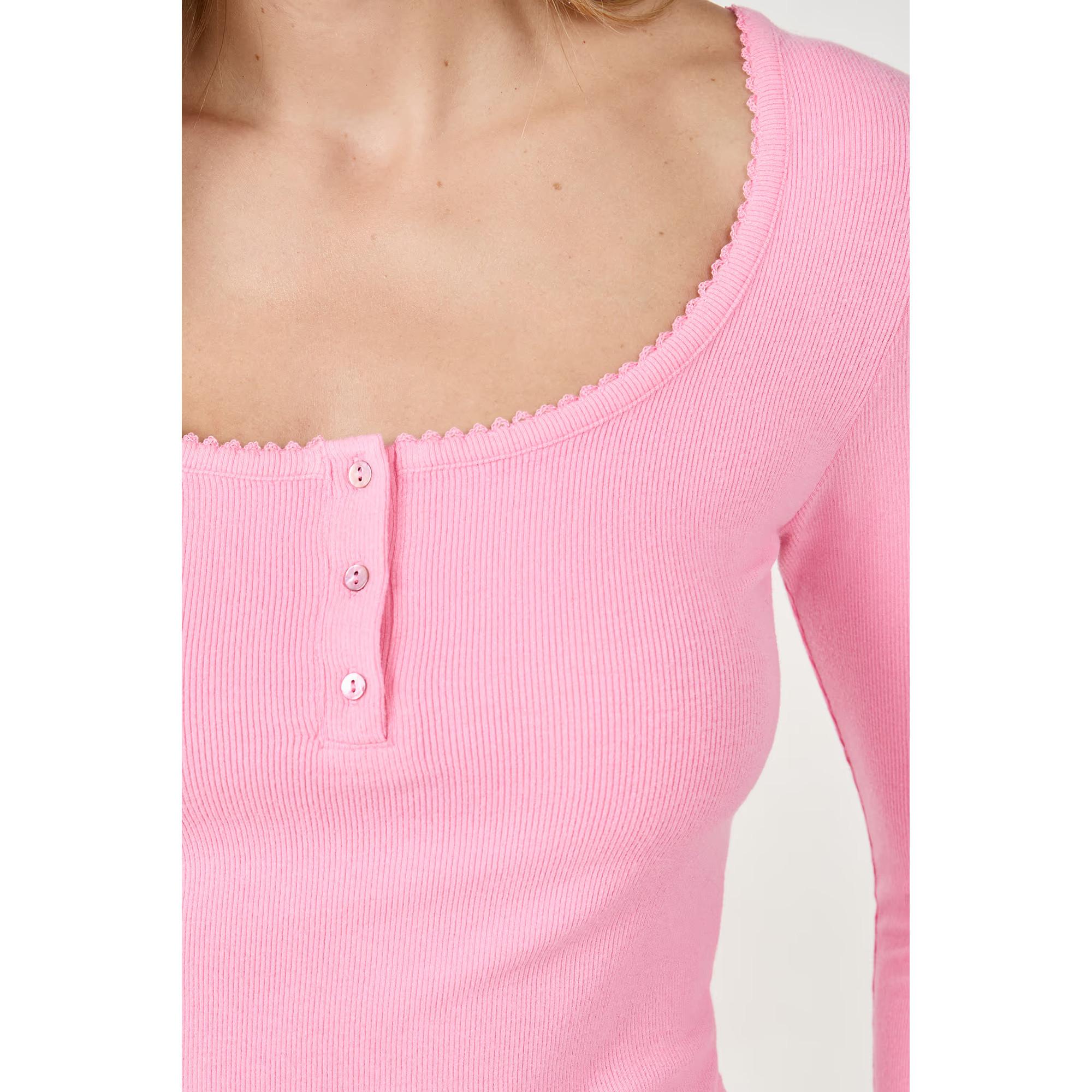 Etam Langarm Relaxed Fit T-Shirt  