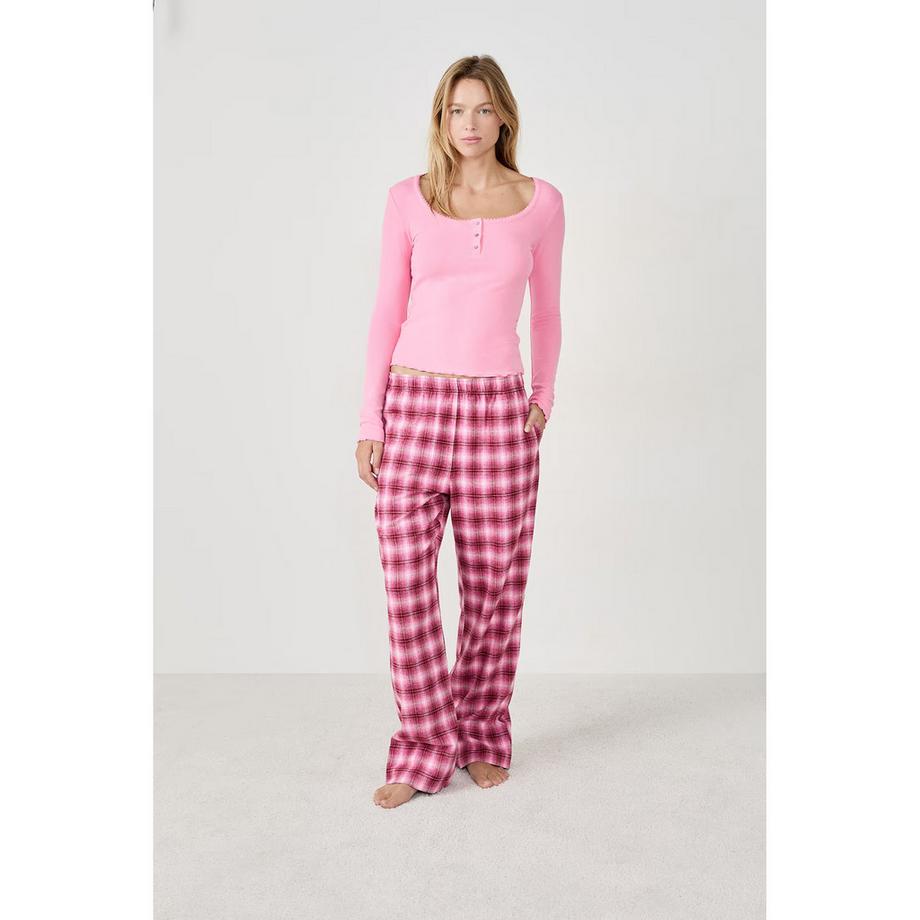 Etam T-shirt de pyjama à manches longues coupe décontractée  