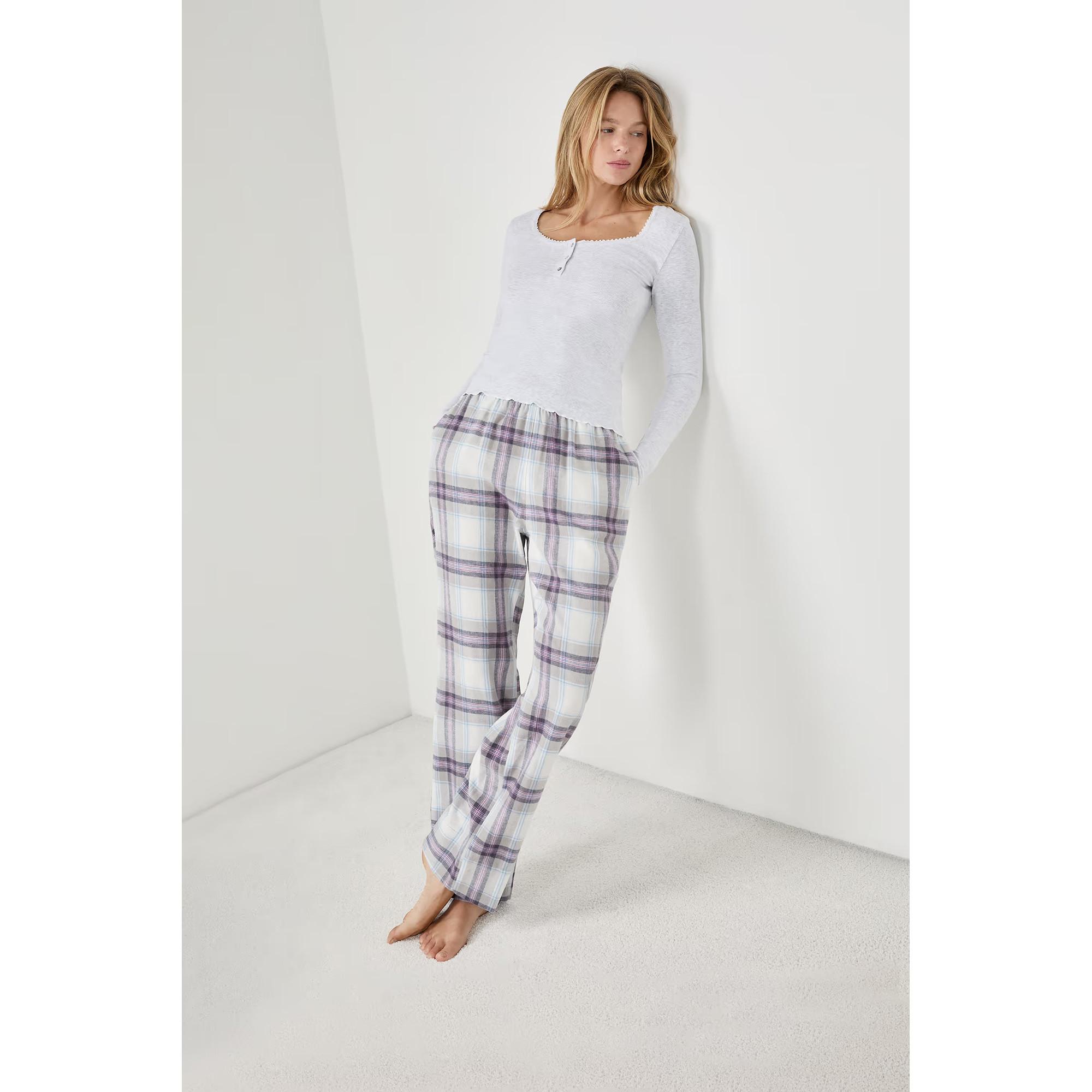 Etam Karierte Pyjamahose  