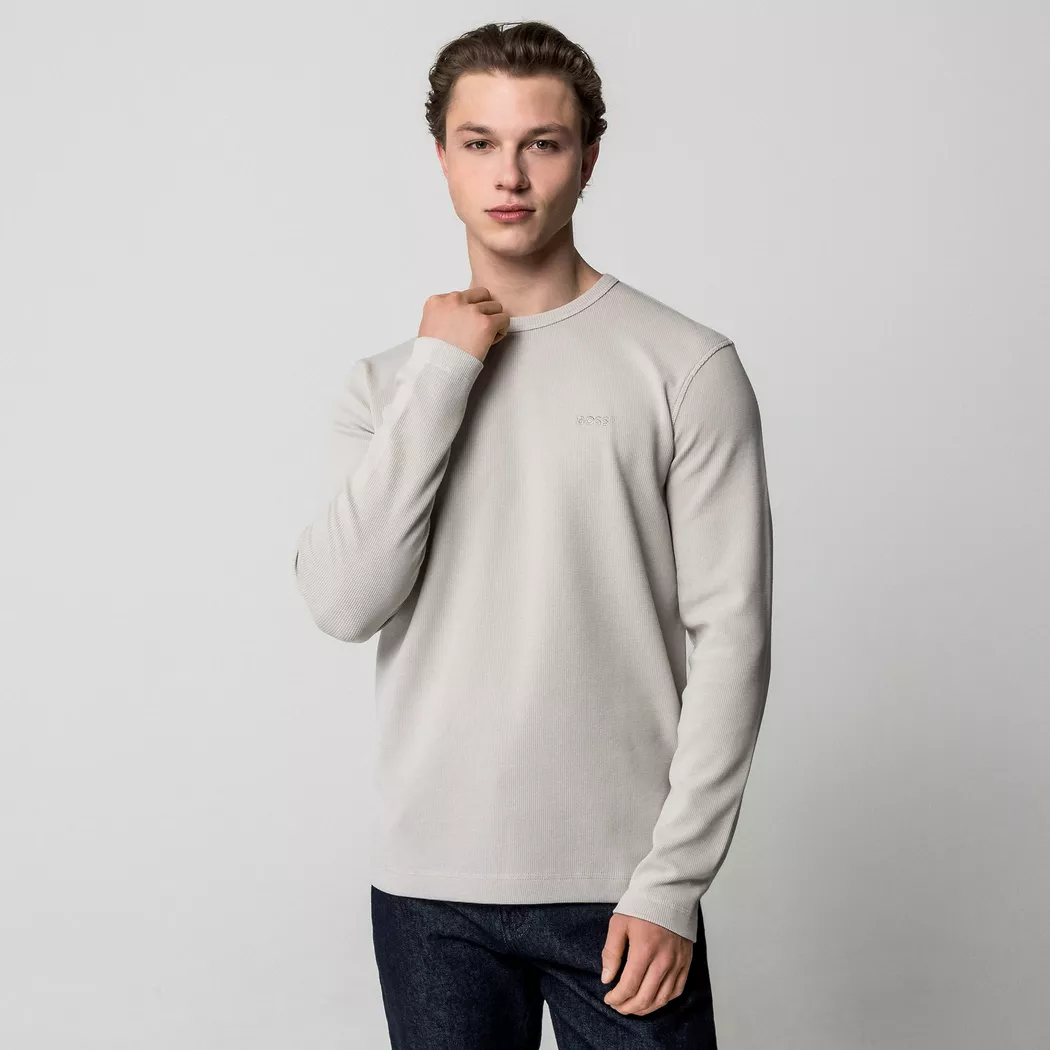 Boss T-shirt à Manches Longues Tempesto Open Grey XL male