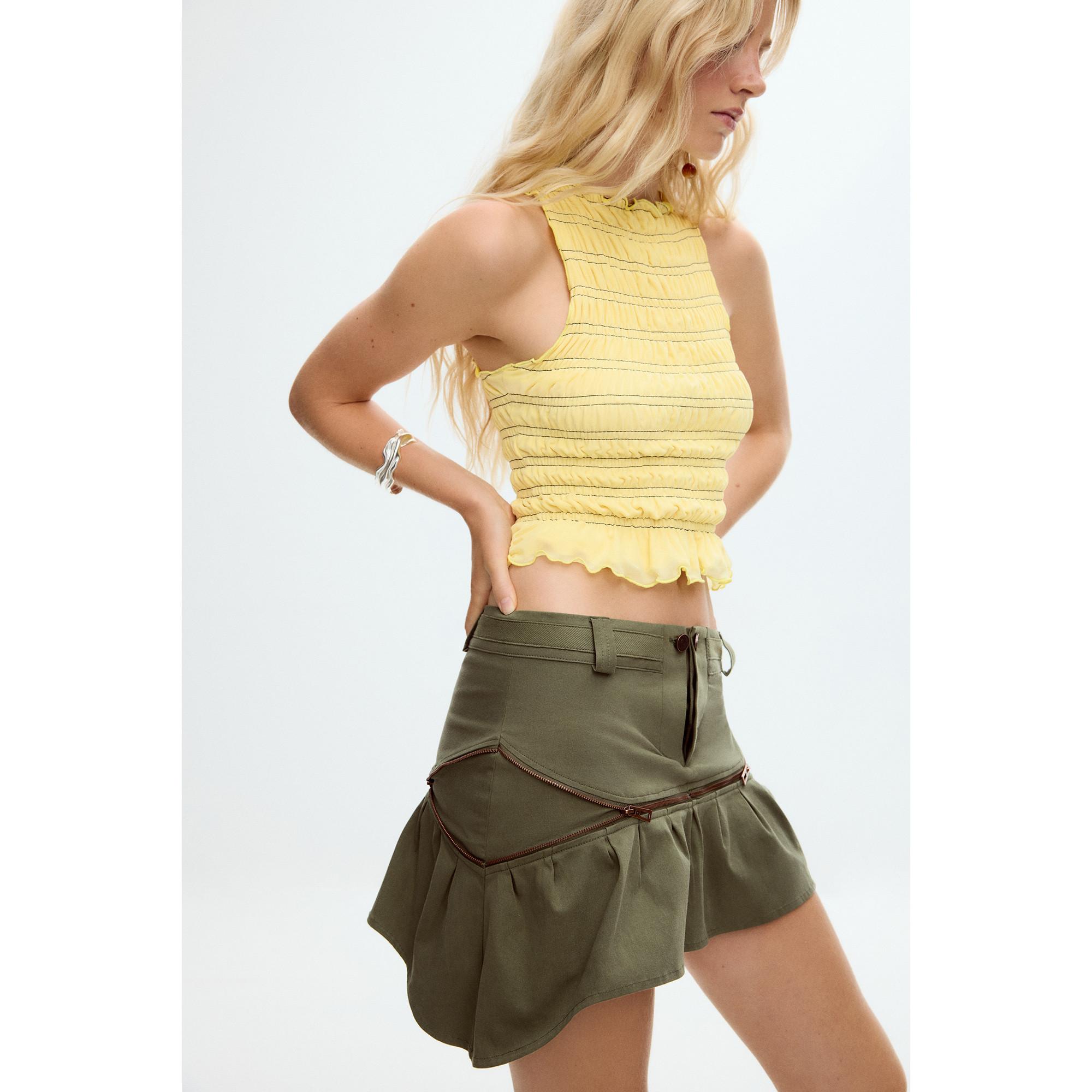 Desigual Ausgestellter Minirock  