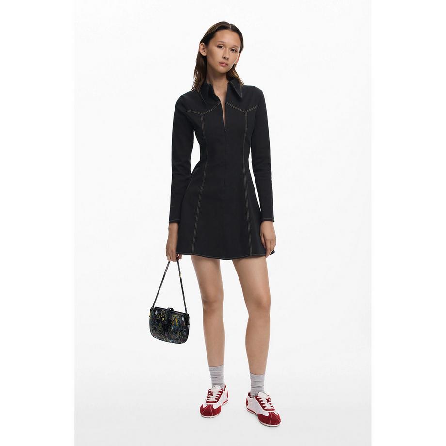 Desigual Vestito Camicia Maniche Lunghe Mini  