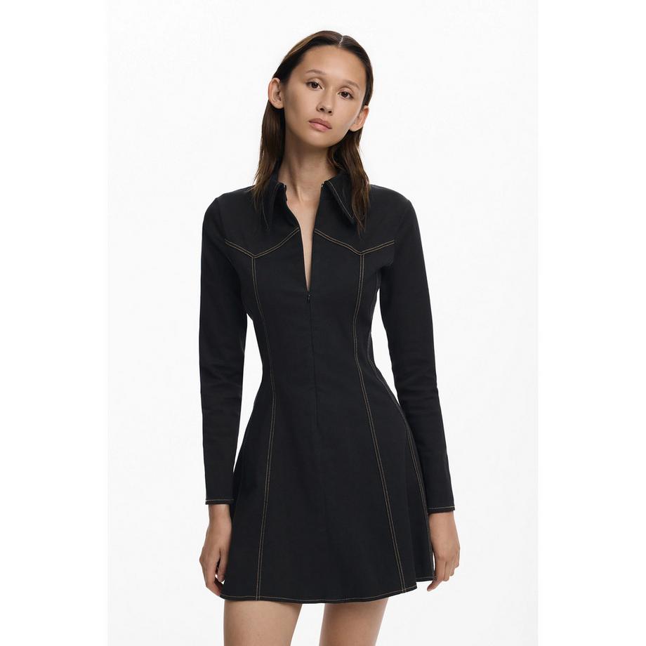 Desigual Vestito Camicia Maniche Lunghe Mini  