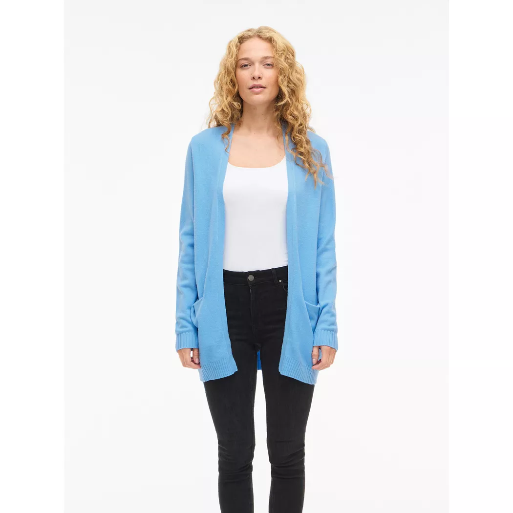 Vila Cardigan Ril Open All Aboard / Detail Dark Melange M Femme