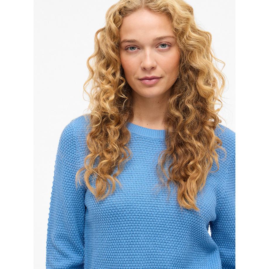 VILA Pull Col Rond Manches Longues  