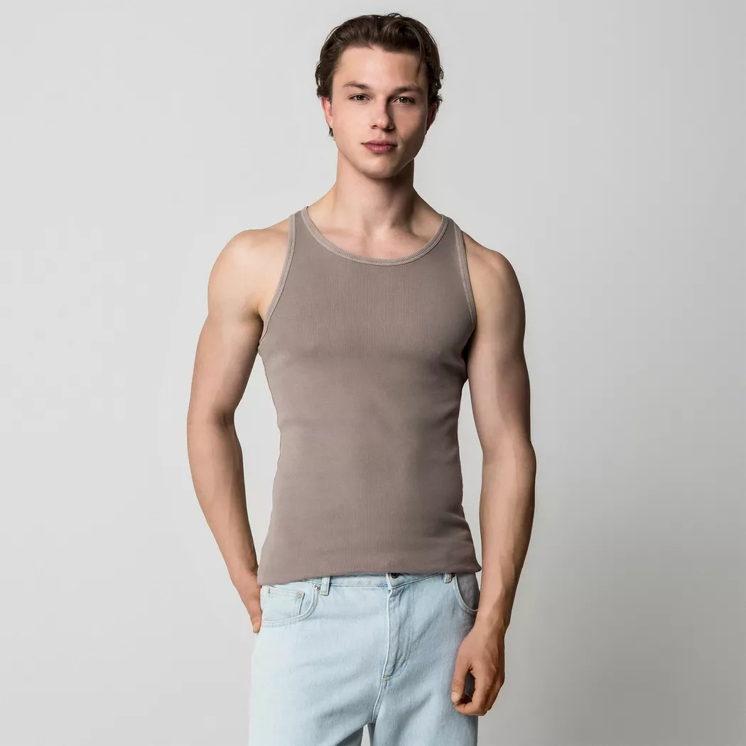 Manor Man - Tank Top, für Herren, Schokolade, Größe XL