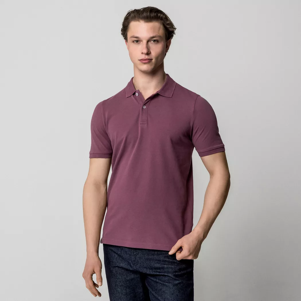 Manor Man - Polo Shirt, für Herren, Pflaume, Größe XXL