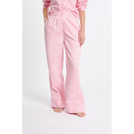 Etam Pantaloni pigiama a righe con stampa a fiocco  