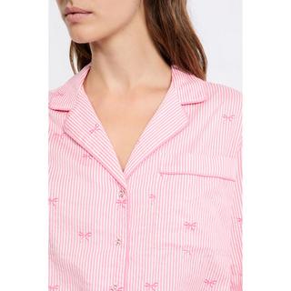 Etam Camicia da pigiama a righe con stampa a fiocco  
