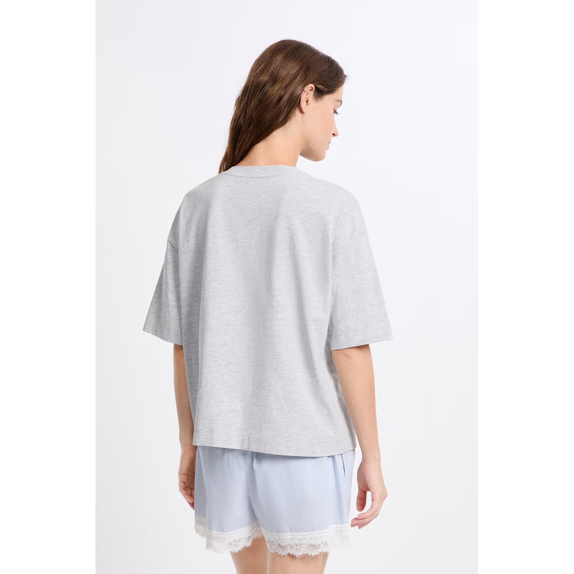 Etam T-shirt pigiama con stampa gatto  