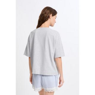 Etam T-shirt pigiama con stampa gatto  