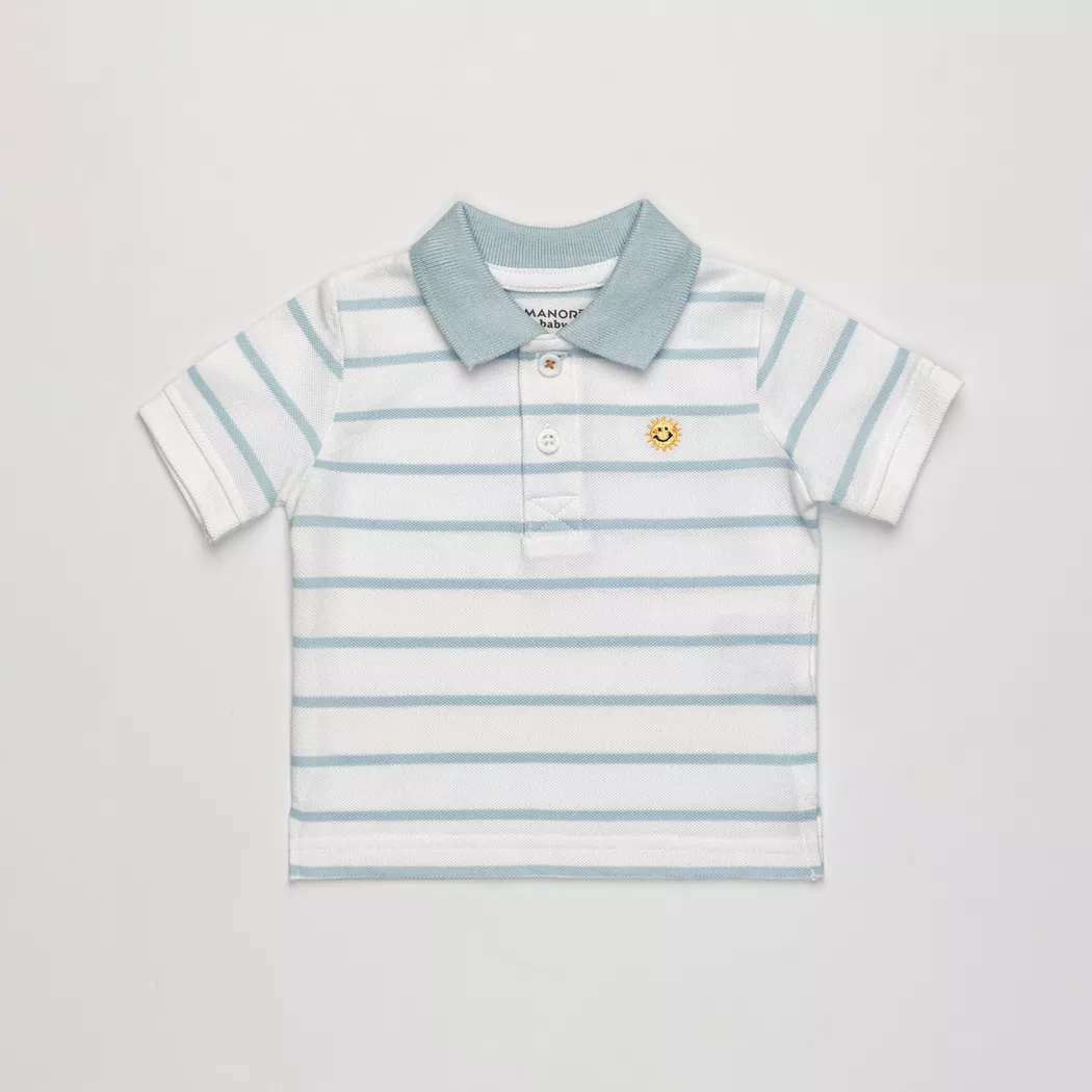 Manor Baby - Polo Shirt, 68, Hellblau