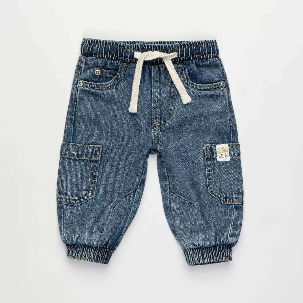 Manor Baby - Cargohose, Regular Fit, 68, Blau Denim