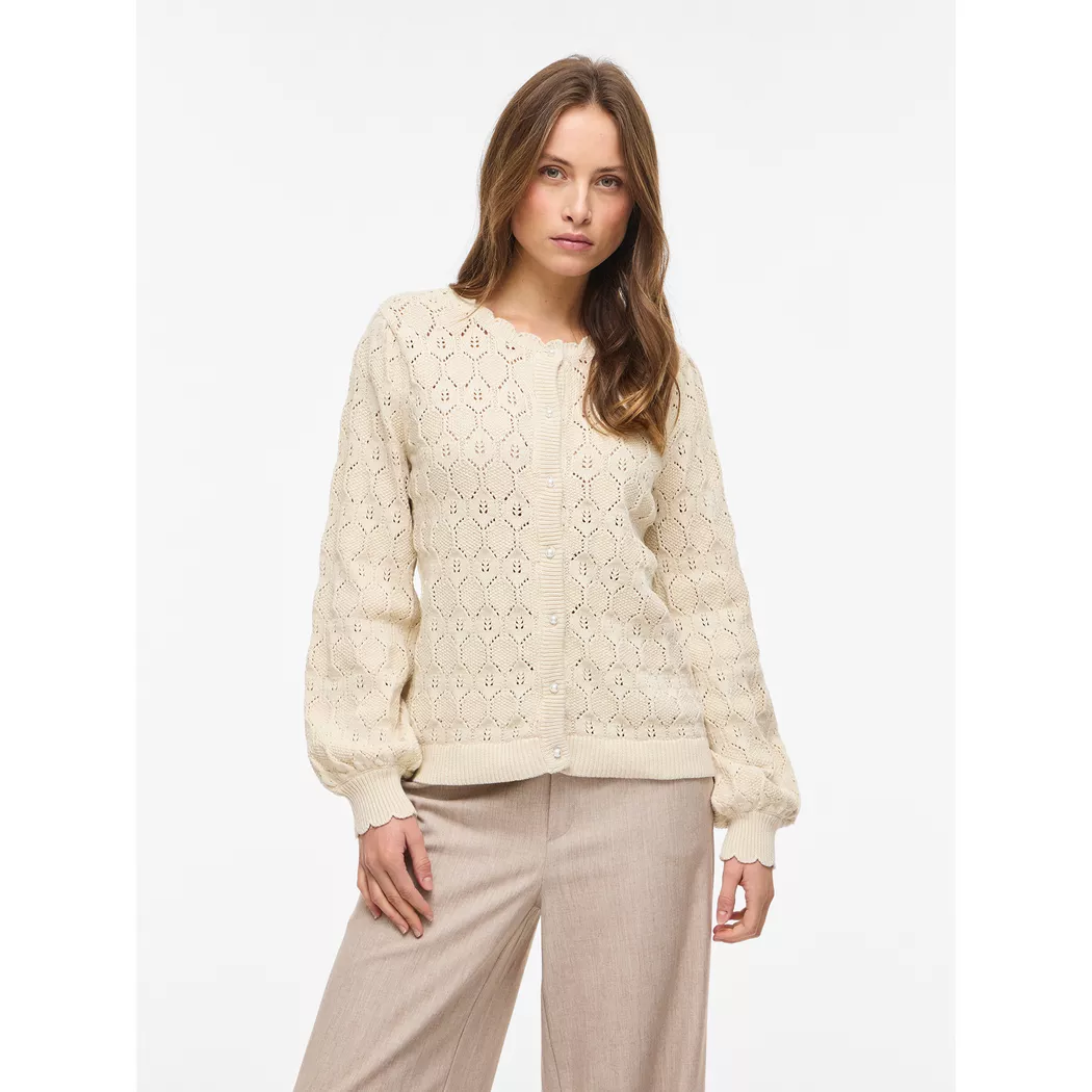 VILA - Cardigan, für Damen, Ecru, Größe S