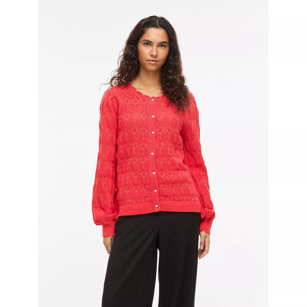 VILA - Cardigan, für Damen, Rot, Größe XS