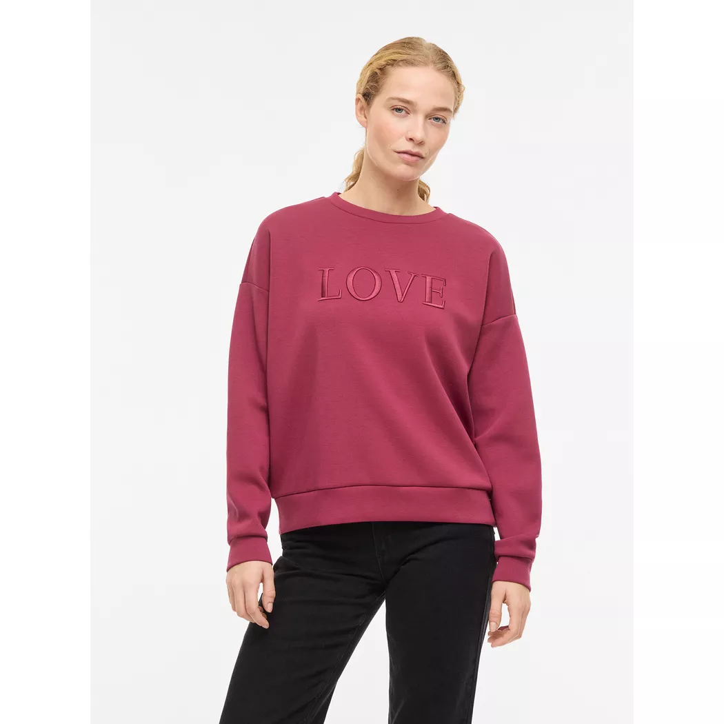 VILA - Pullover, für Damen, Dunkelrot, Größe S