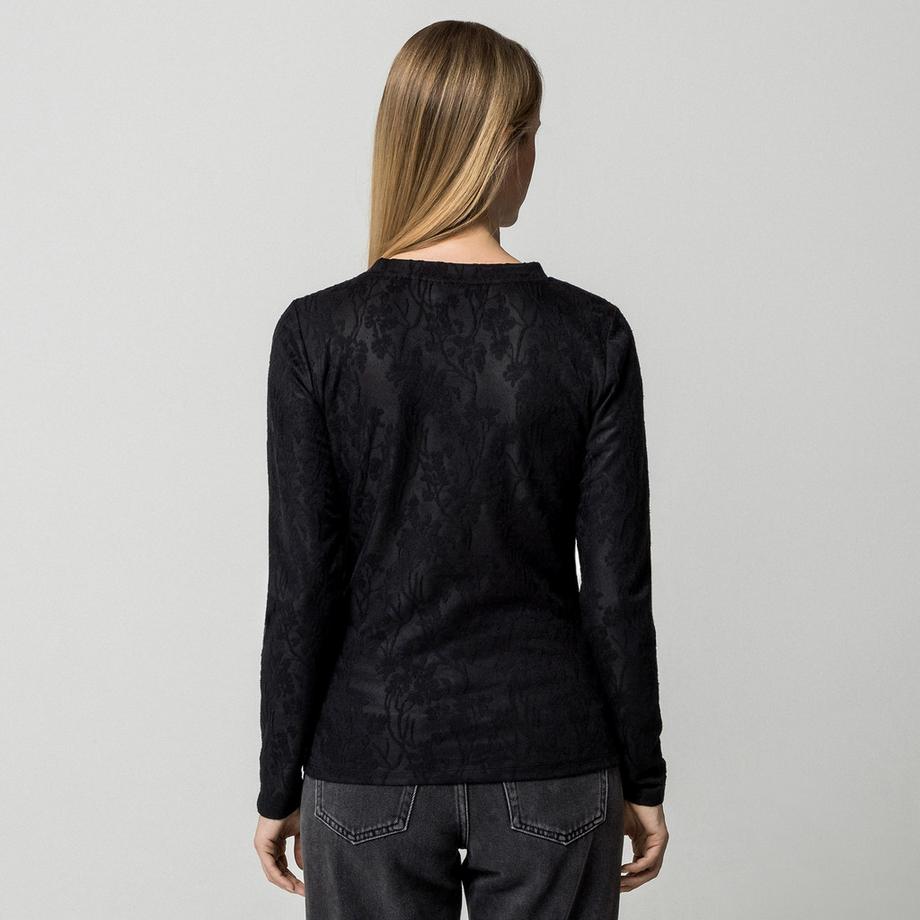 VILA Langarm Top mit Blumenmuster  