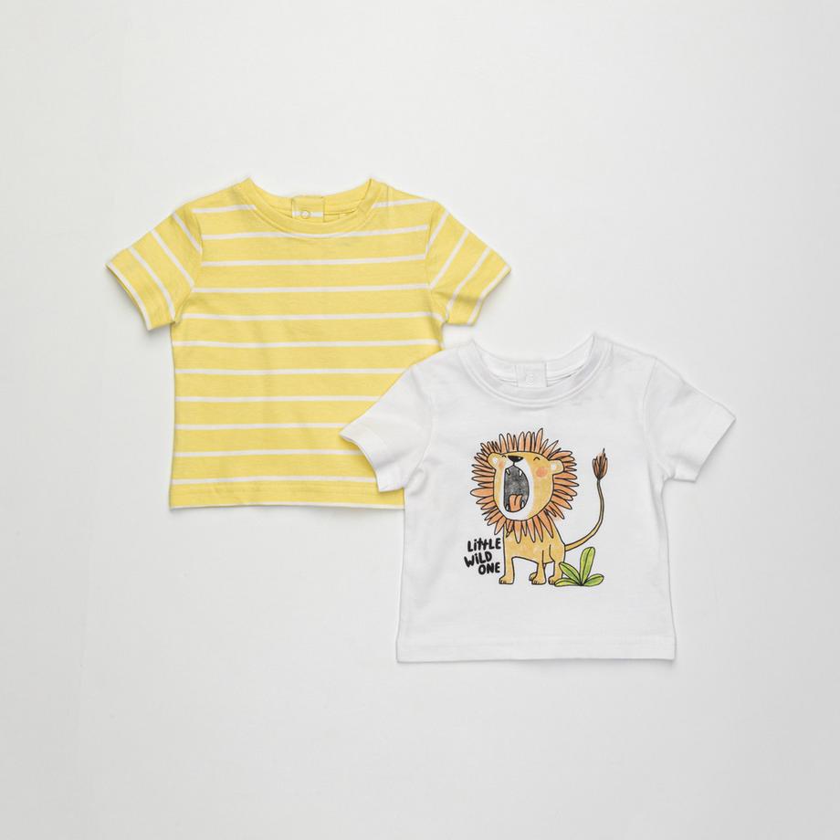 T-shirt, maniche corte, 2-pack