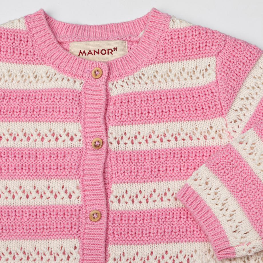 Manor Baby Gestreifter Cardigan  