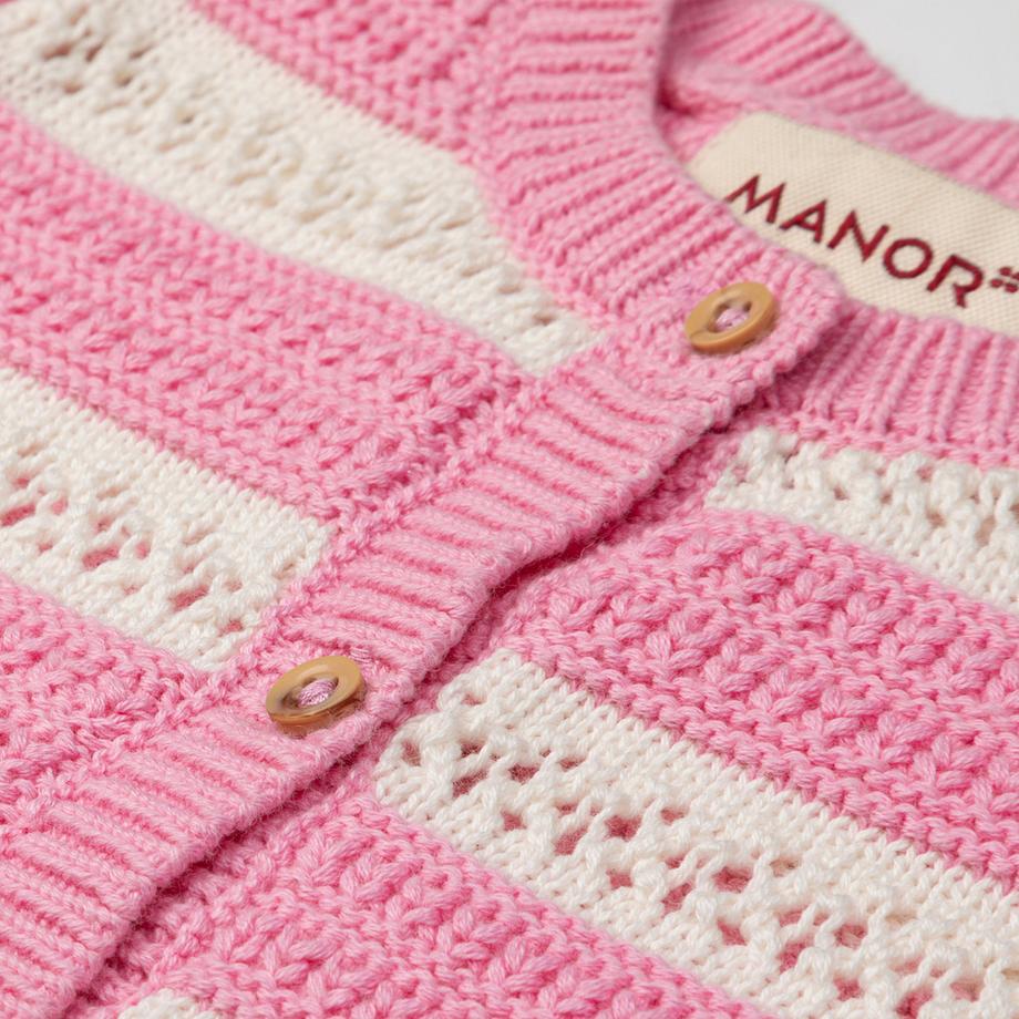 Manor Baby Gestreifter Cardigan  