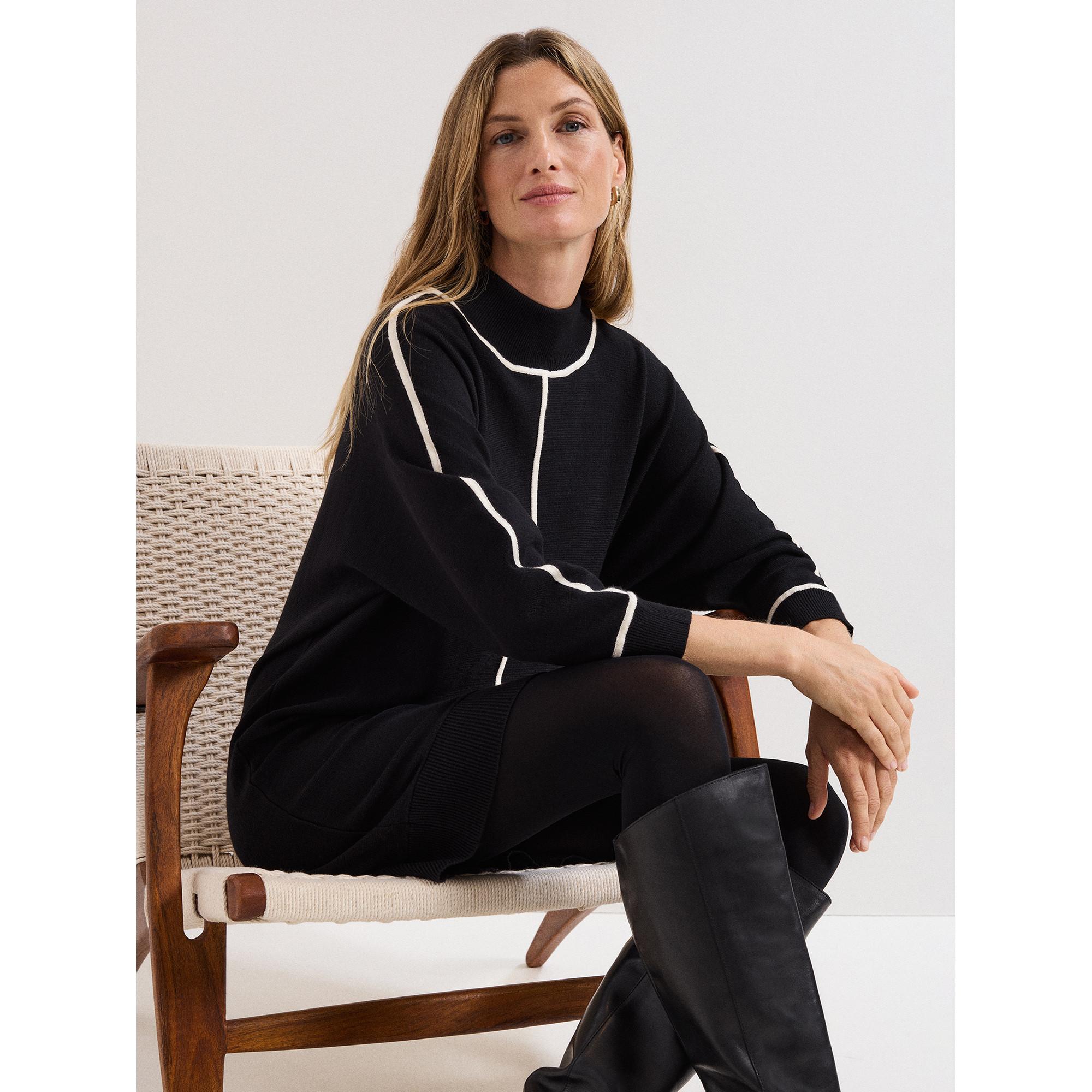 Phase Eight Hallie Pullover Minikleid mit Stehkragen  