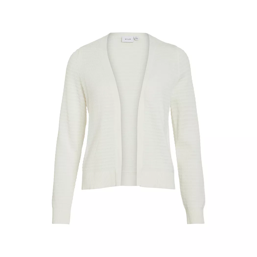 Vila Cardigan Lollo Short Knit White Alyssum S Femme