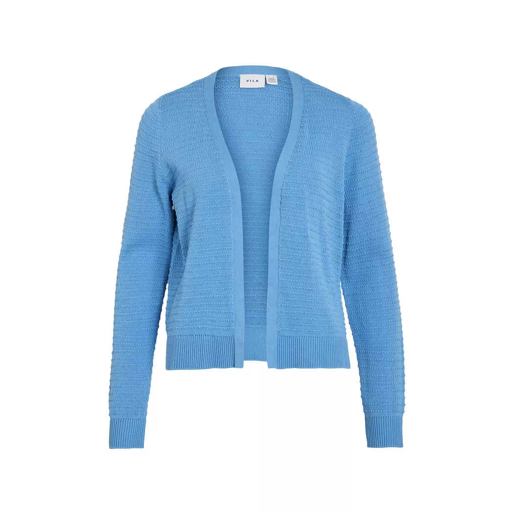 Vila Cardigan Ril Open All Aboard / Detail Dark Melange L Femme