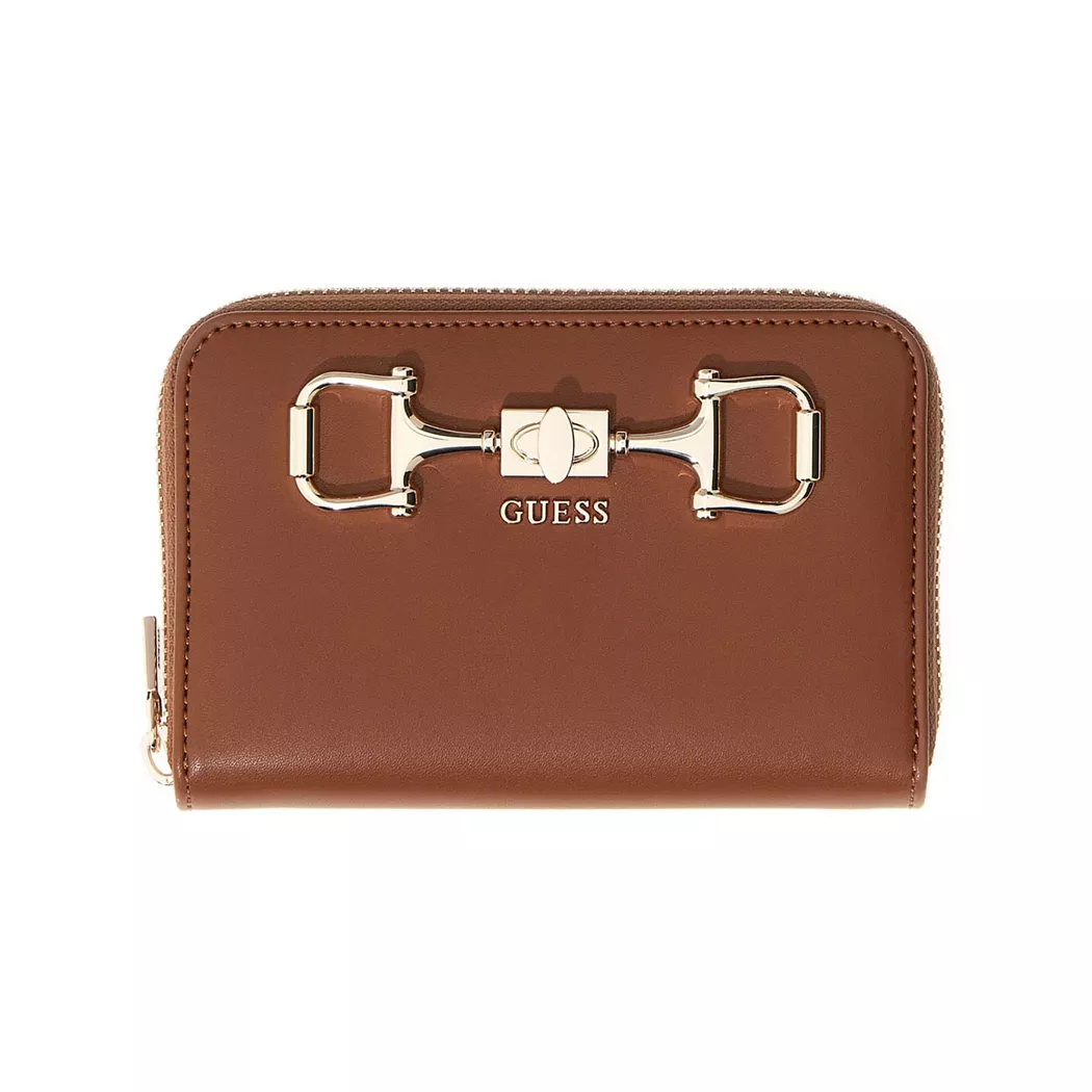 Portefeuille Femme Guess Janie Cognac Taille Unique 2