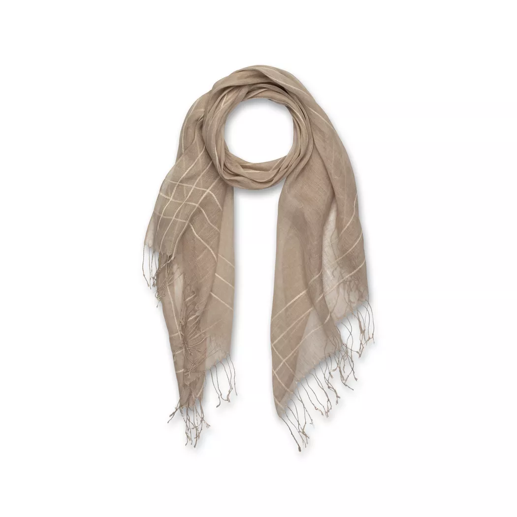 Manor Woman Linen Stola Beige OneSize