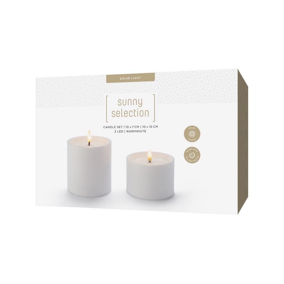 STT Bougie cylindrique à LED Solar Set big 