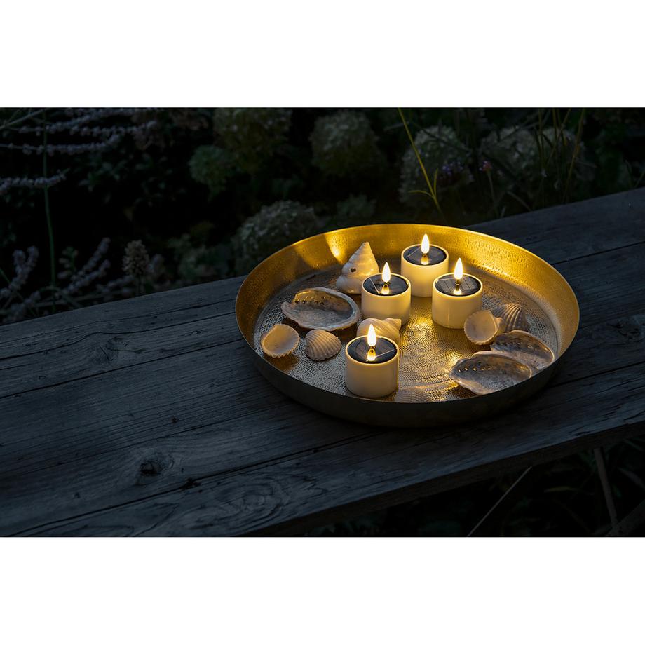 STT Bougie cylindrique à LED Solar Teelichter 