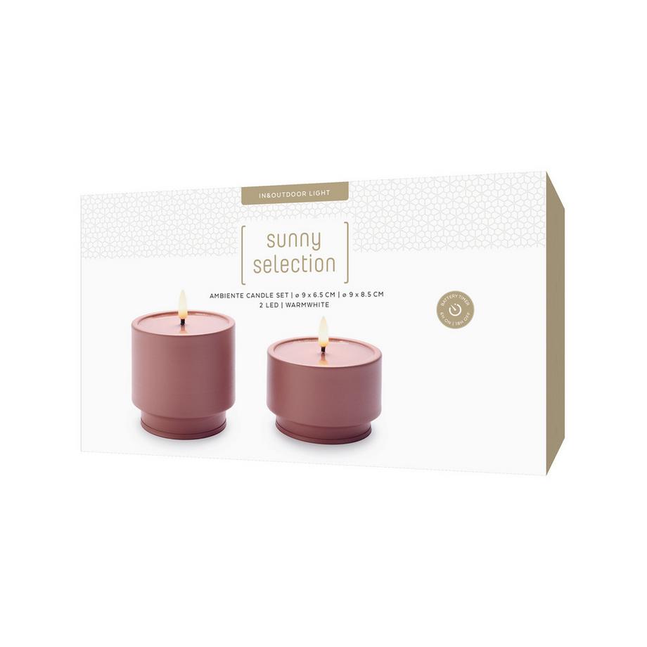 STT Bougie cylindrique à LED Ambiente Set 