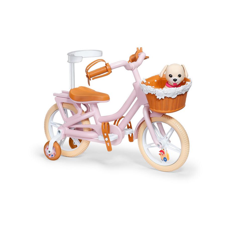 Vélo avec chiot Lucky